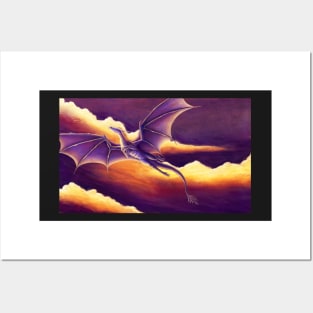 Sunset Dragon Posters and Art